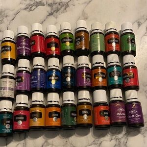 27 15 ml Young Living open oils. Many just opened for make and take events.